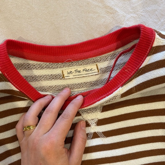 Free People Classic Striped Crewneck - Picture 3 of 4
